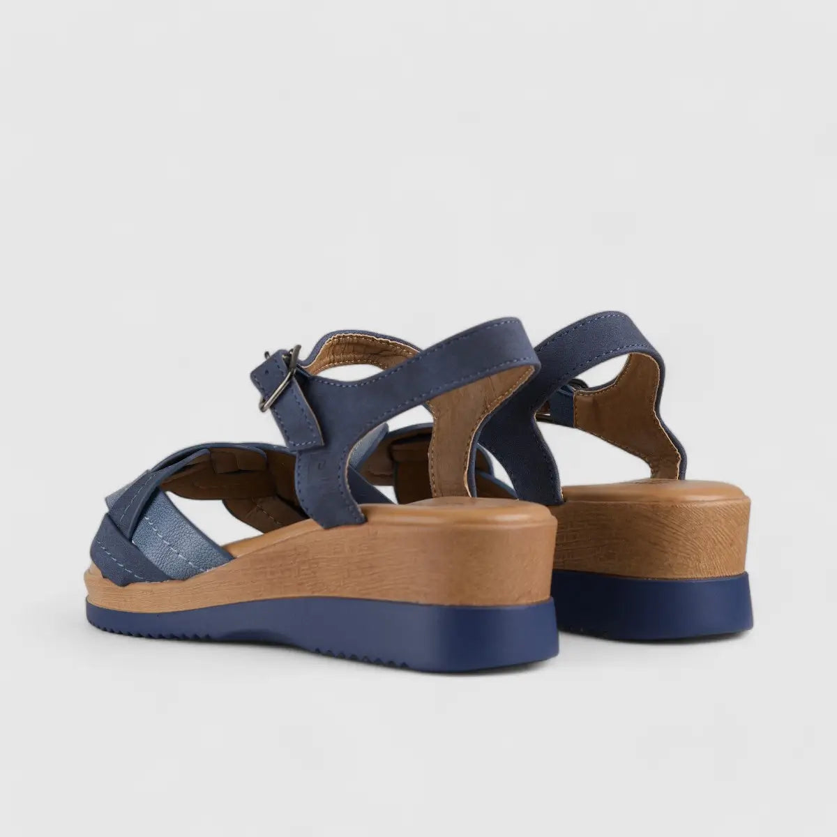 PC Comfort Wedge Sandal Blue 10576