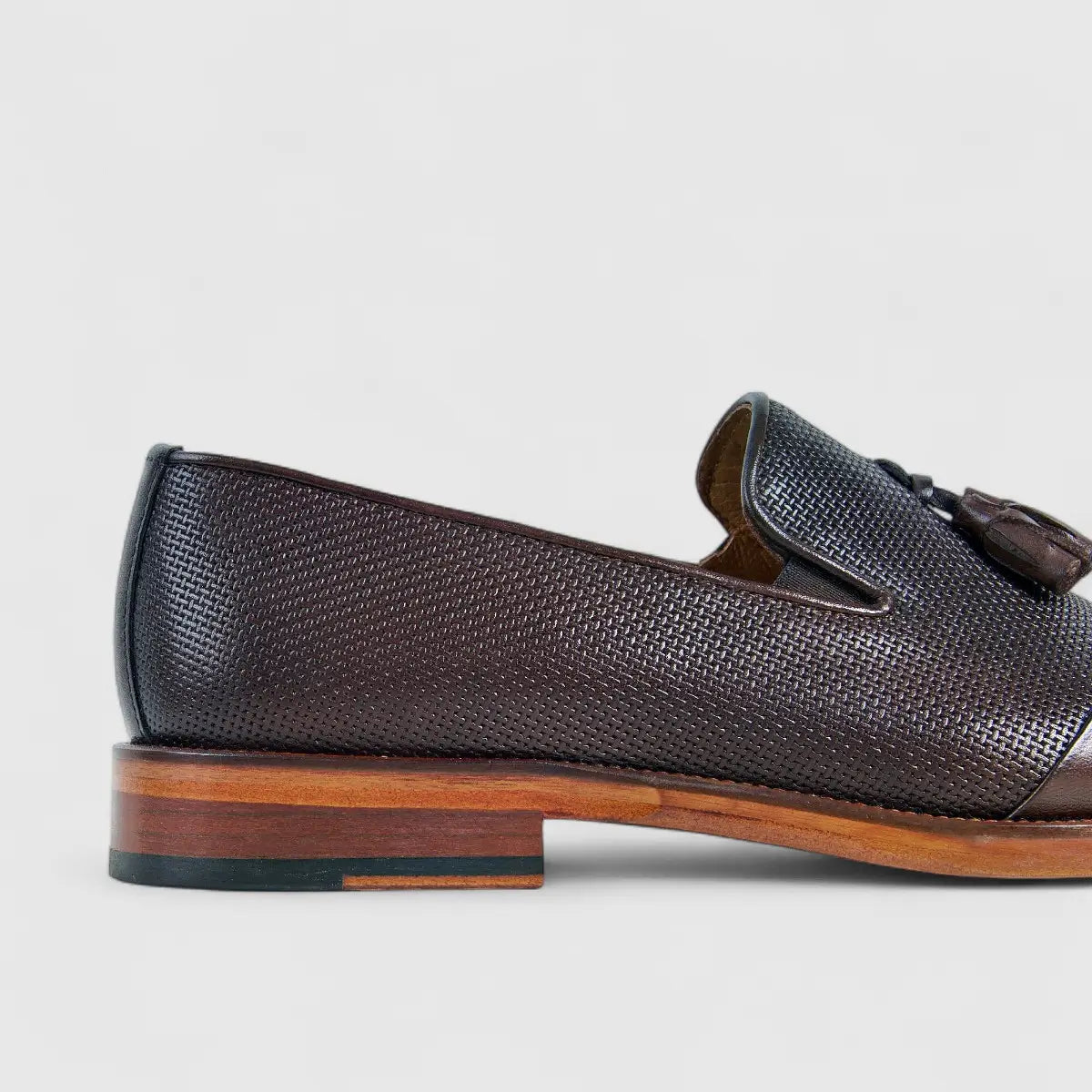Bulletti Dress Slip On Tassel Loafers Brown 2-704 BC22 Oxfords | familyshoecentre