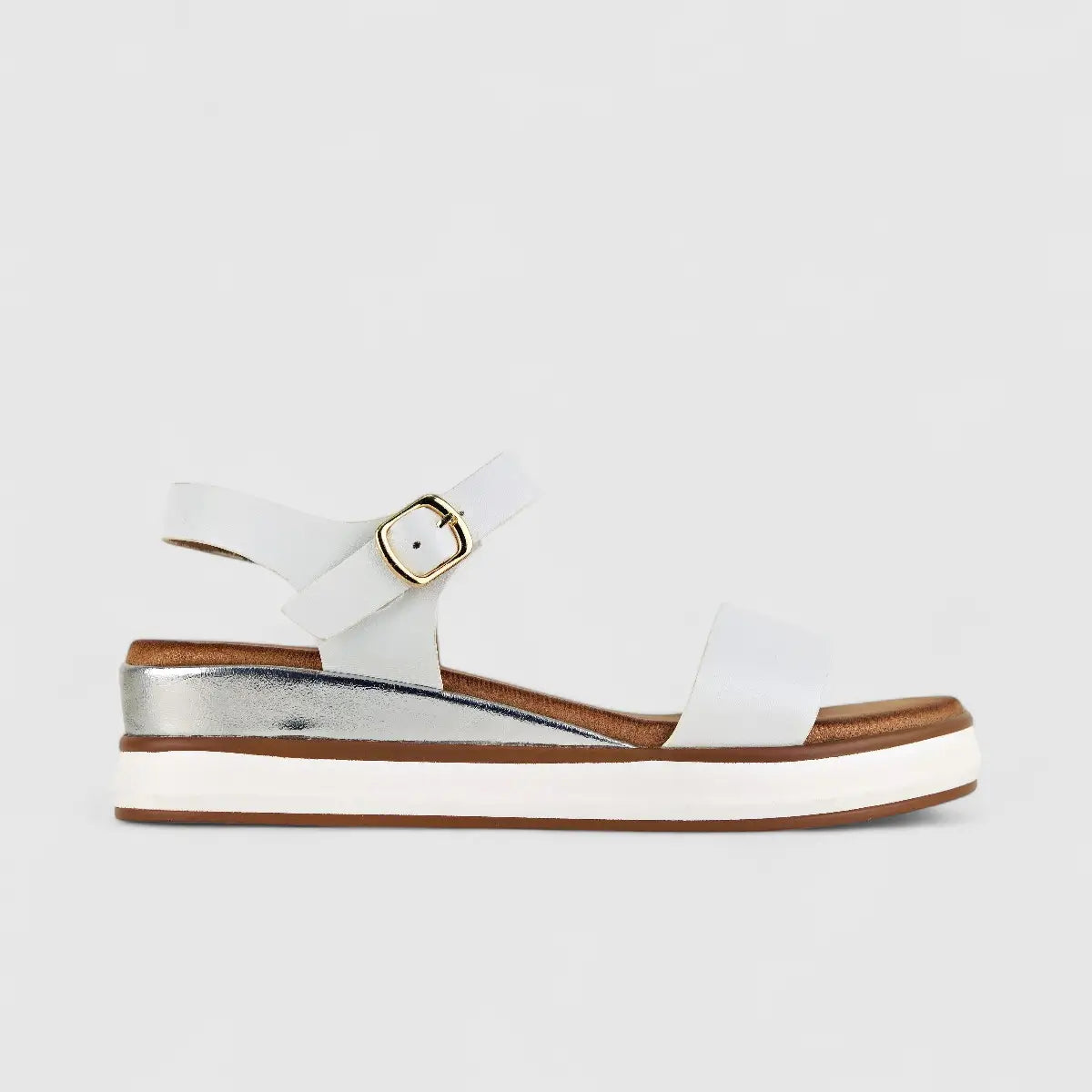 Bulbul Ladies Comfort Sandal HAR051 White