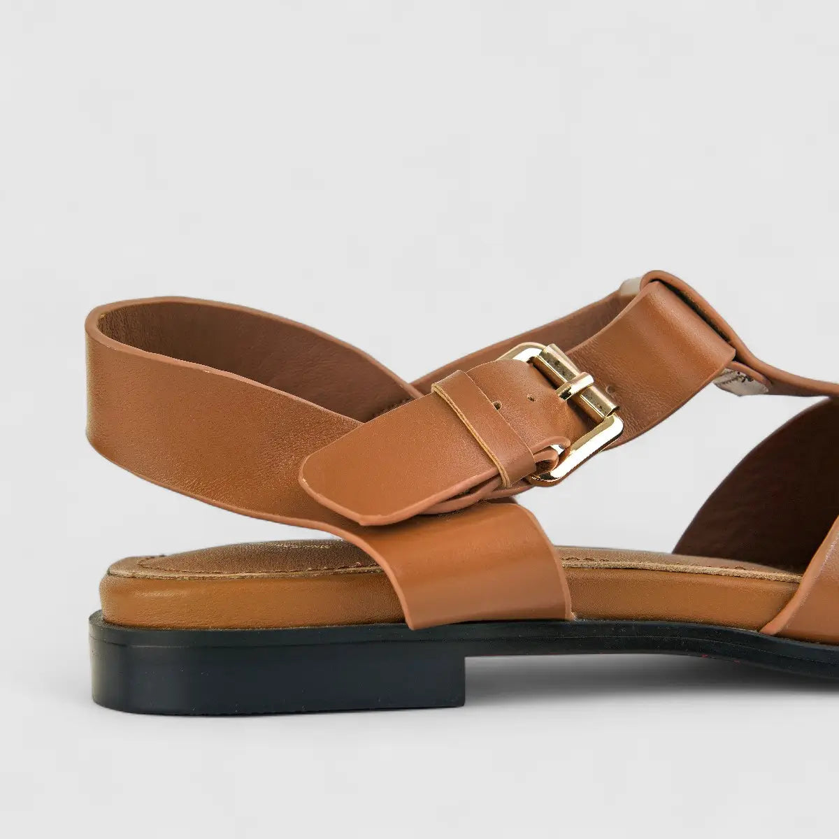 Bulbul Ladies Leather Casual Sandal LAR-03 Camel