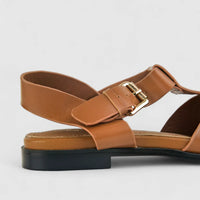 Bulbul Ladies Leather Casual Sandal LAR-03 Camel