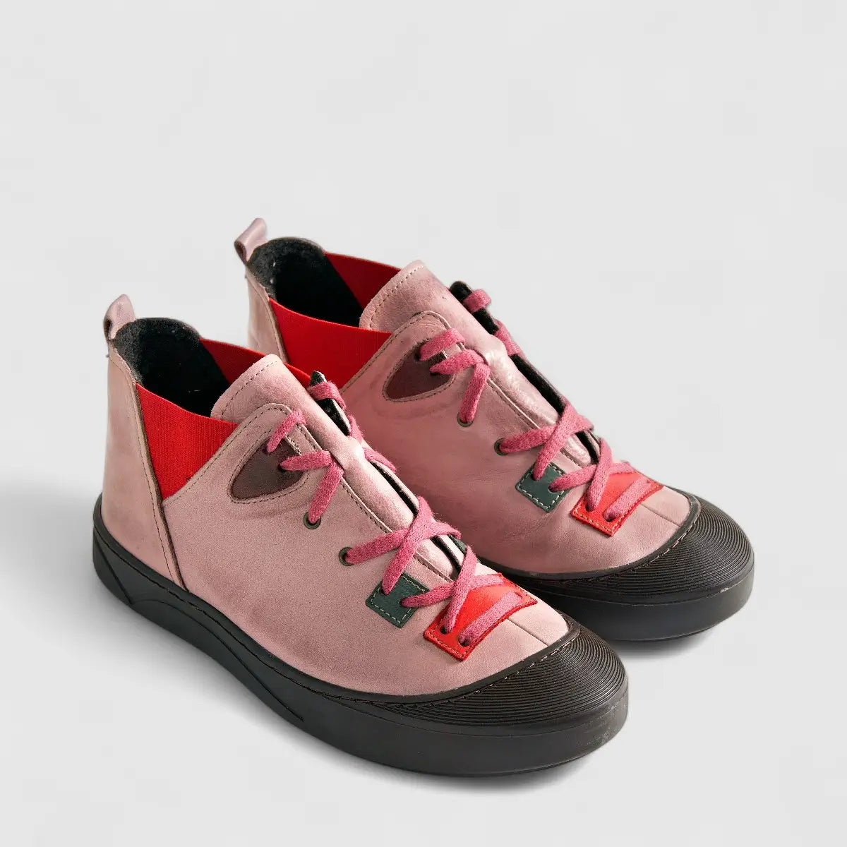 Karyoka Comfort Leather Boots 1015 Lilac Boots | familyshoecentre