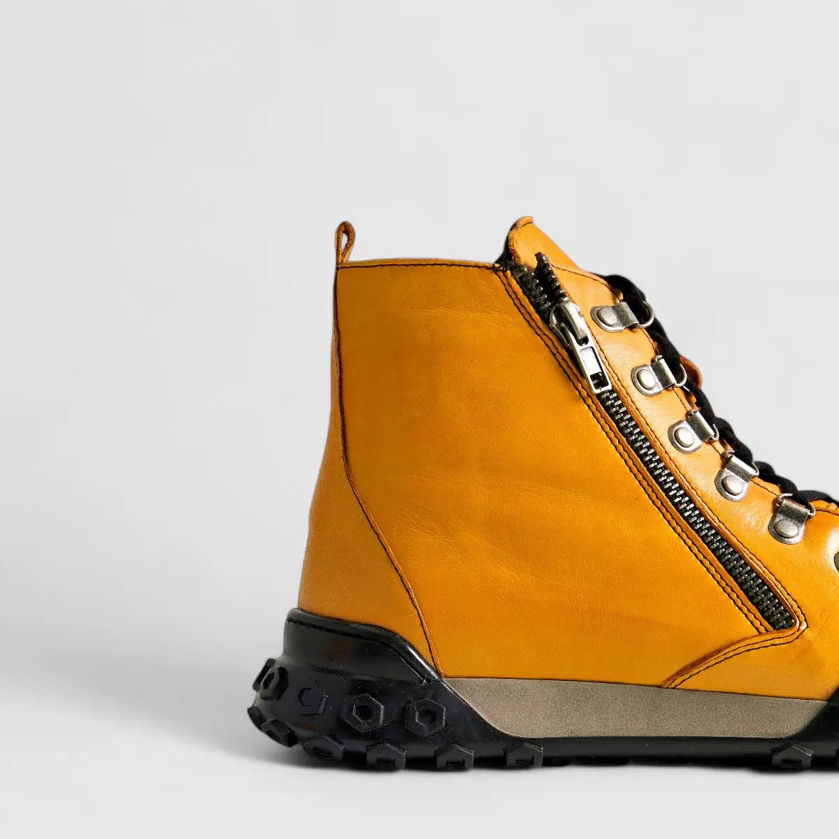 Karyoka Comfort Leather Boots 3552 Orange Boots | familyshoecentre