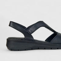 Hush Puppies Soft Style Ladies Comfort Sandal Oberta Mono SSL01557 Black SS369