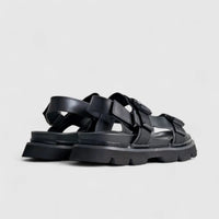 Formales Leather Sandal FM2526-13 Black FS13 Sandals | familyshoecentre