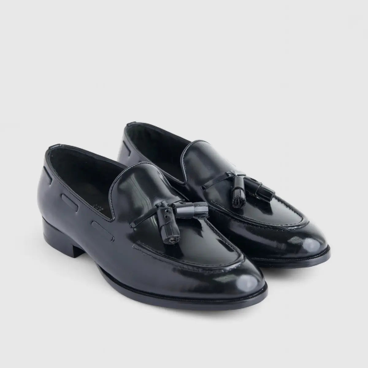 Formales Men's Leather Slip On AA227-1 Black EL140