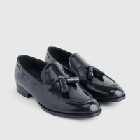 Formales Men's Leather Slip On AA227-1 Black EL140