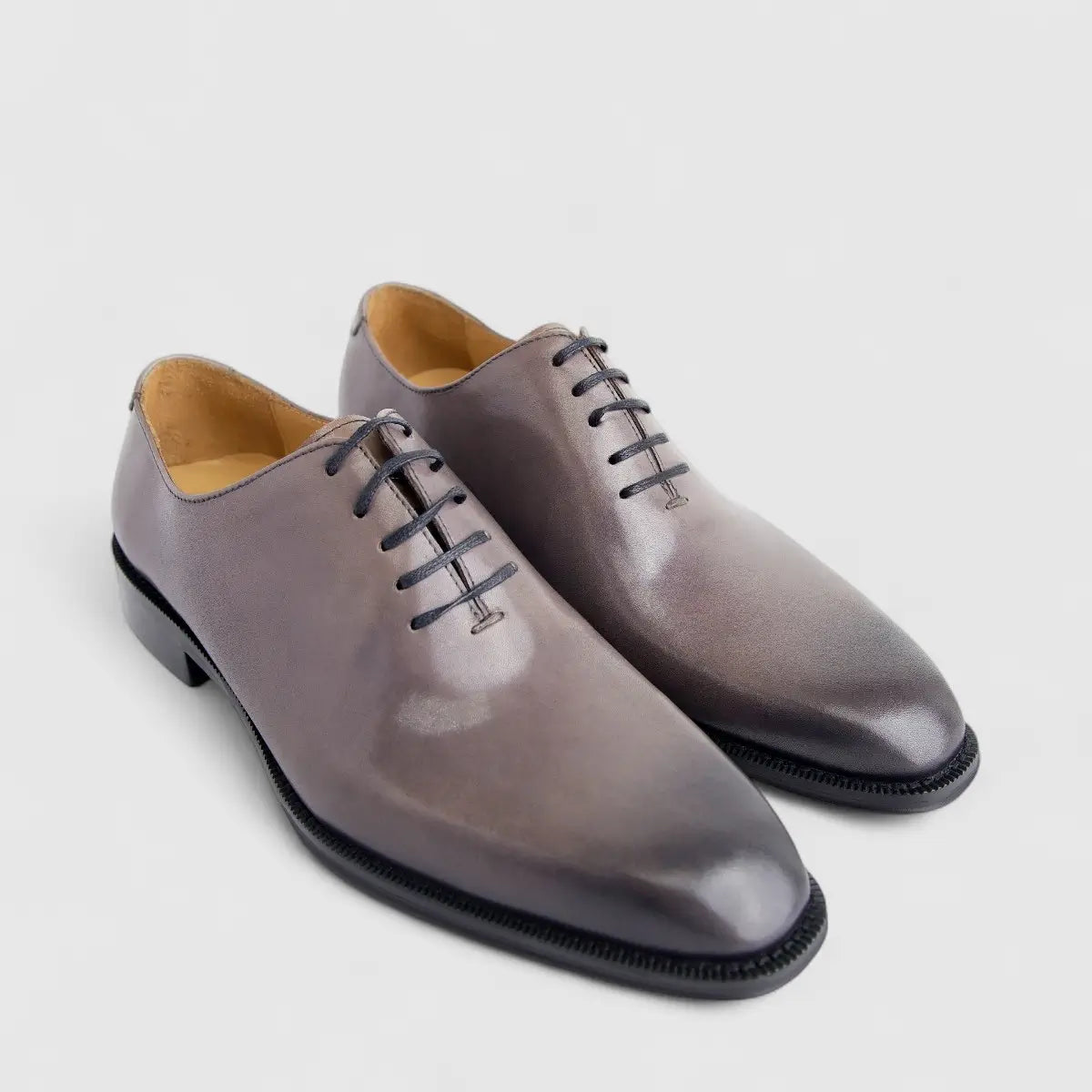 Formales Men's Leather Lace Up AE5302-105 Grey EL121