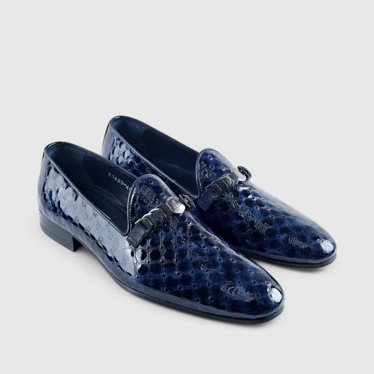 Elitto Dress Loafers Navy 11620 Loafers | familyshoecentre