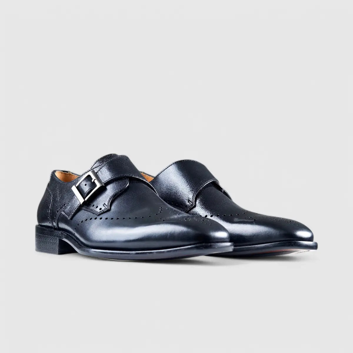 Fabino Dress Single Monk Strap Black M3220051