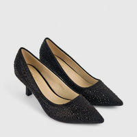 Bulbul Ladies Evening Court Shoe HAR033 Black