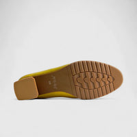 Bulbul Leather Lace Up Yellow/Brown HA2510 Loafers | familyshoecentre