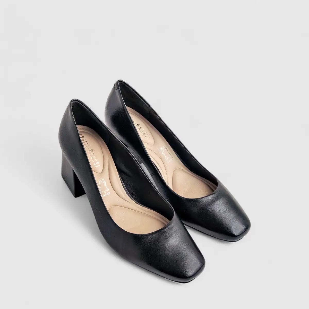 Capelli Rossi Leather Ladies Block Court 9286 Black CR73