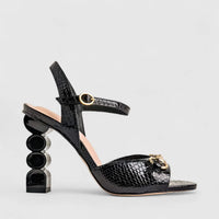 Capelli Rossi Leather Ladies Sandal 11622 Black CR58