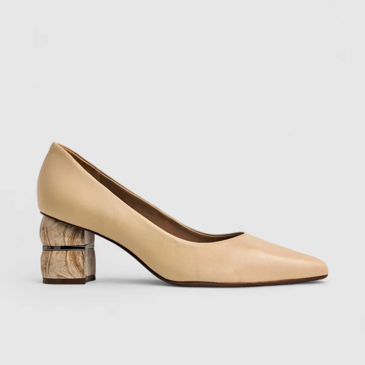 Capelli Rossi Leather Ladies Court Shoe 11546 Beige CR64