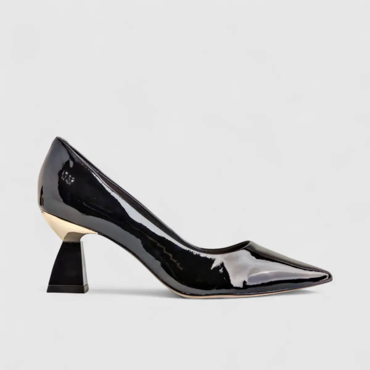 Capelli Rossi Leather Ladies Court Shoe 7800 Black Patent CR56