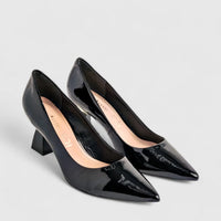 Capelli Rossi Leather Ladies Court Shoe 7800 Black Patent CR56