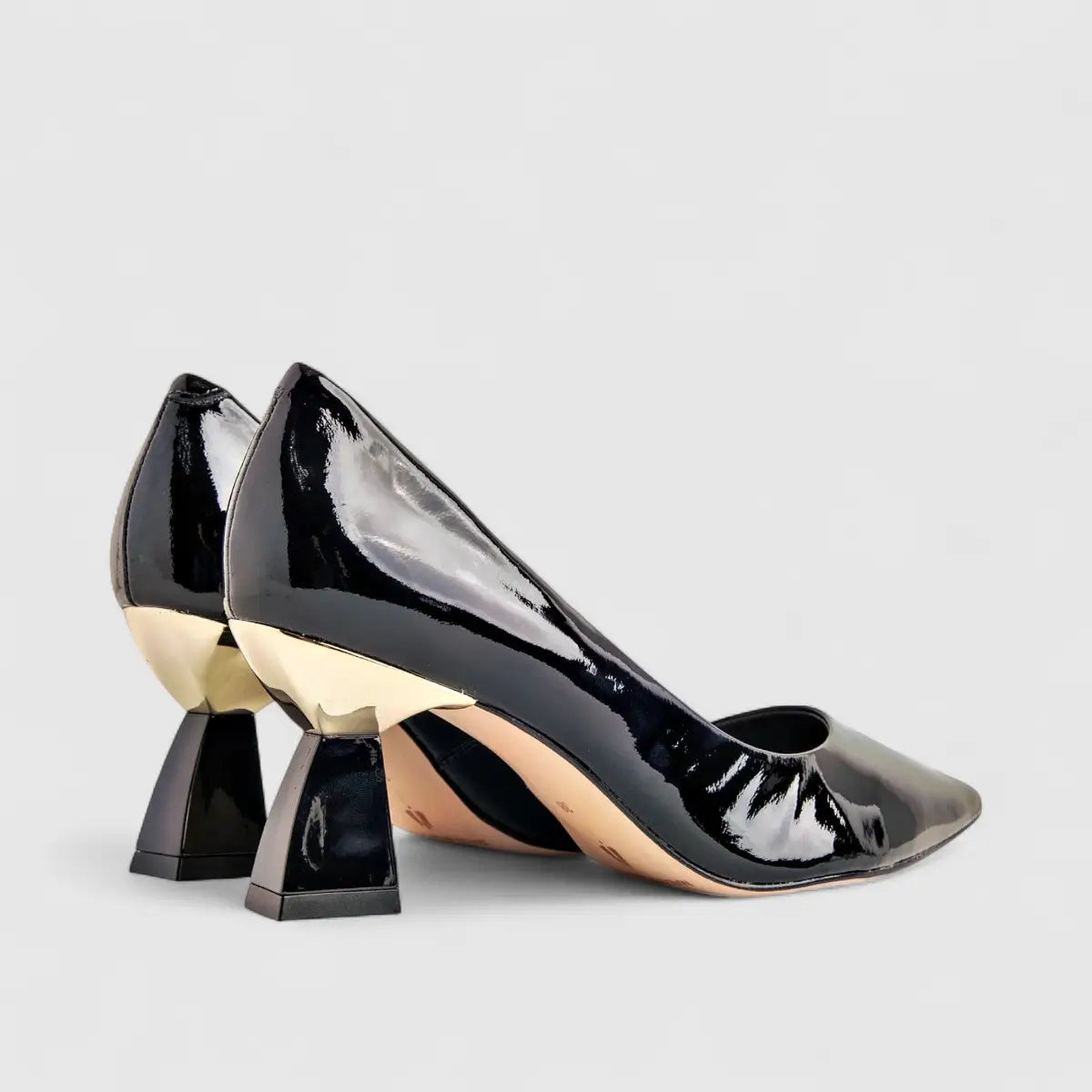 Capelli Rossi Leather Ladies Court Shoe 7800 Black Patent CR56