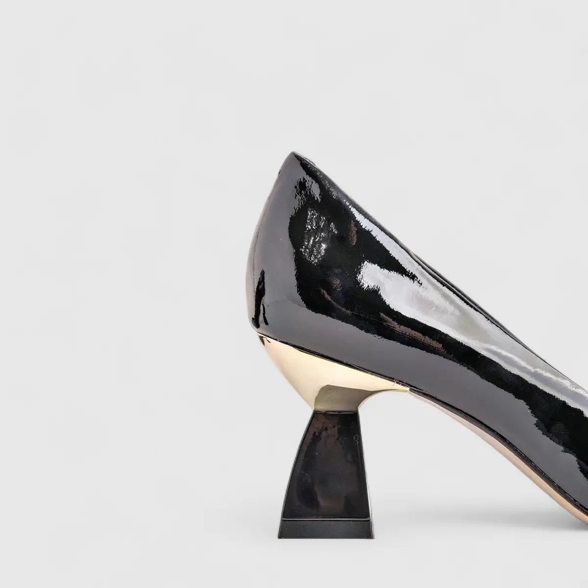 Capelli Rossi Leather Ladies Court Shoe 7800 Black Patent CR56