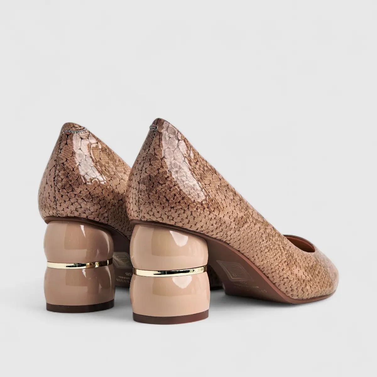 Capelli Rossi Leather Ladies Court Shoe 9912 Beige CR60