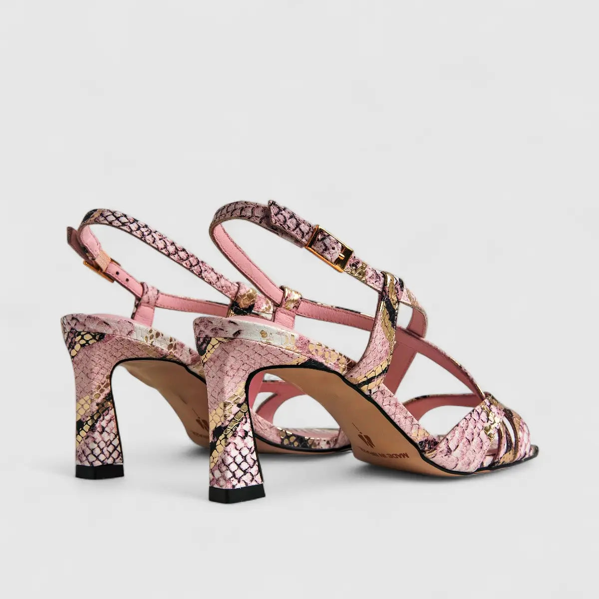 Capelli Rossi Leather Ladies Sandal 11534 Pink Snake CR61