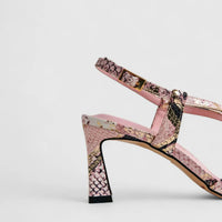 Capelli Rossi Leather Ladies Sandal 11534 Pink Snake CR61