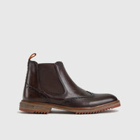 Casual Comfort Outdoor Chelsea Boots 58804 Brown Boots | familyshoecentre
