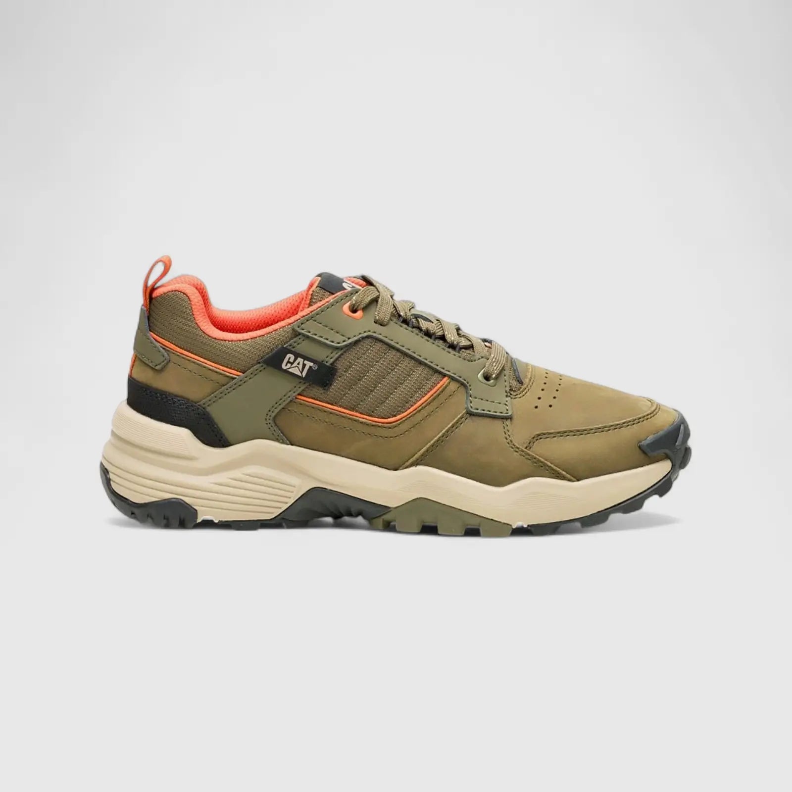 Cat Men's Grapple Leather P726653 Dark Olive CT374