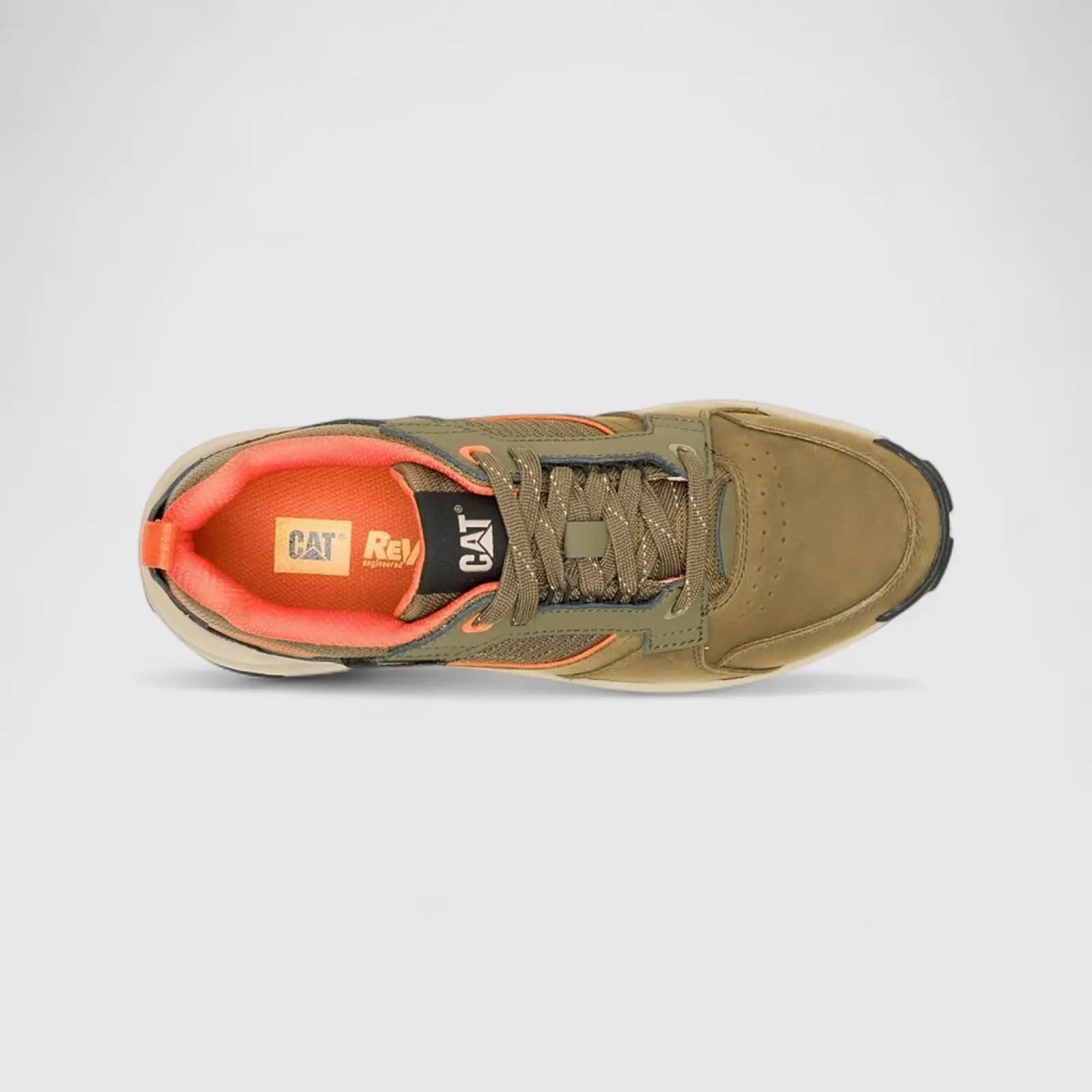Cat Men's Grapple Leather P726653 Dark Olive CT374