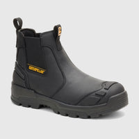 Black Cat Men's Striver XL Dealer S3 FO SC LG HRO SR safety boot, a rugged work boot with elastic sides and a durable sole.