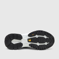 Cat Men's Voltage P726845 Oceanview CT406 shoe sole featuring a black, white, and yellow tread pattern.