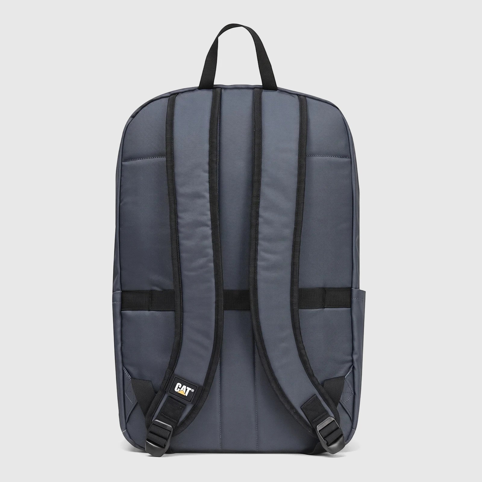 Dark grey Cat Voyager backpack, model 84960-106, shown from the back with padded straps and a top handle.