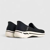 Skechers Ladies Comfort Slip Ins Go Walk Arch Fit 124879 Black/White SW99