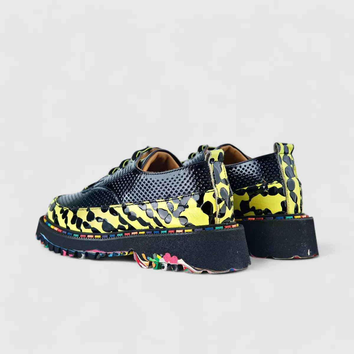 Rovigo Oxfords Yellow/Black 205444 Oxfords | familyshoecentre