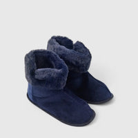 Hush Puppies Casa Slippers Navy 01169 HL250 Slides | familyshoecentre