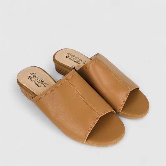 Hush Puppies Soft Style Ladies Comfort Slide Electra SSL01490 Tan SS291