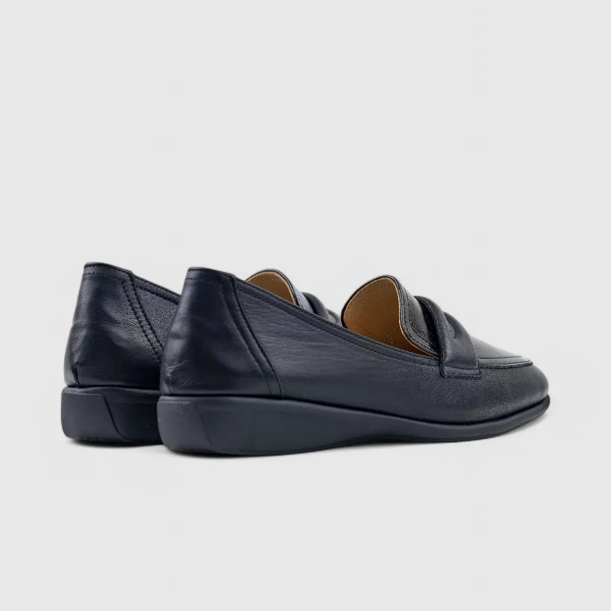 Dimato Leather Comfort Wedge Black 056.2224 Wedges | familyshoecentre