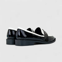Bulbul Ladies Casual Moc LU016 Black And White