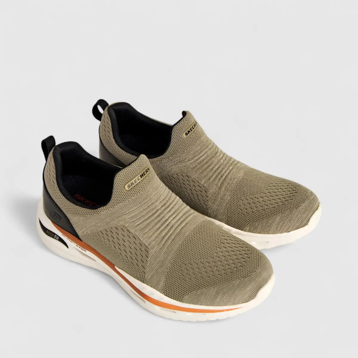Skechers Men's Comfort Slip On Arch Fit Orcen 210431 Tan SM100