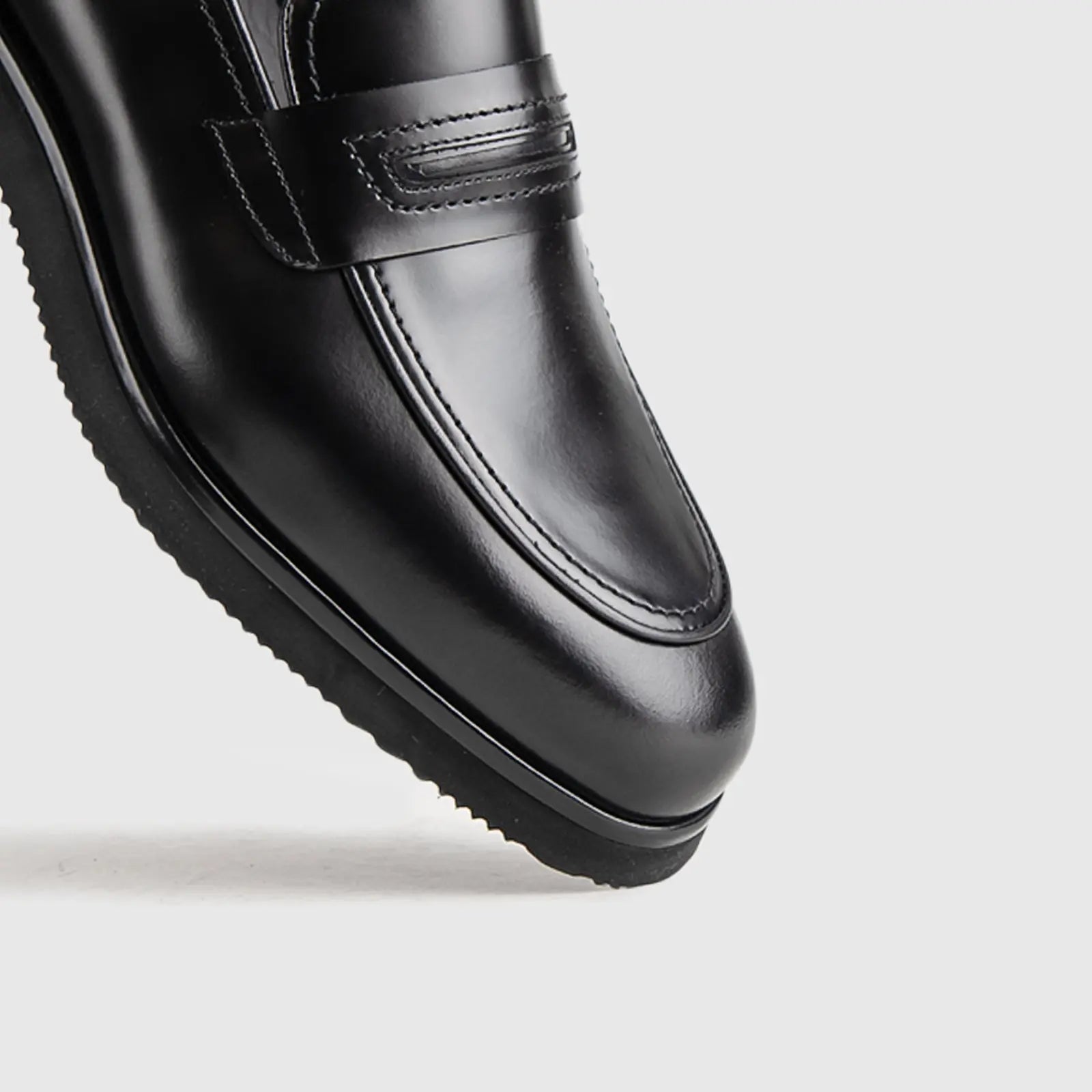 Chunky Sole Dress Loafers TNC 35 Black Loafers | familyshoecentre