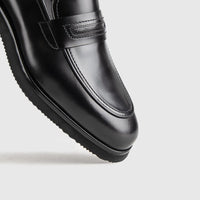 Chunky Sole Dress Loafers TNC 35 Black Loafers | familyshoecentre