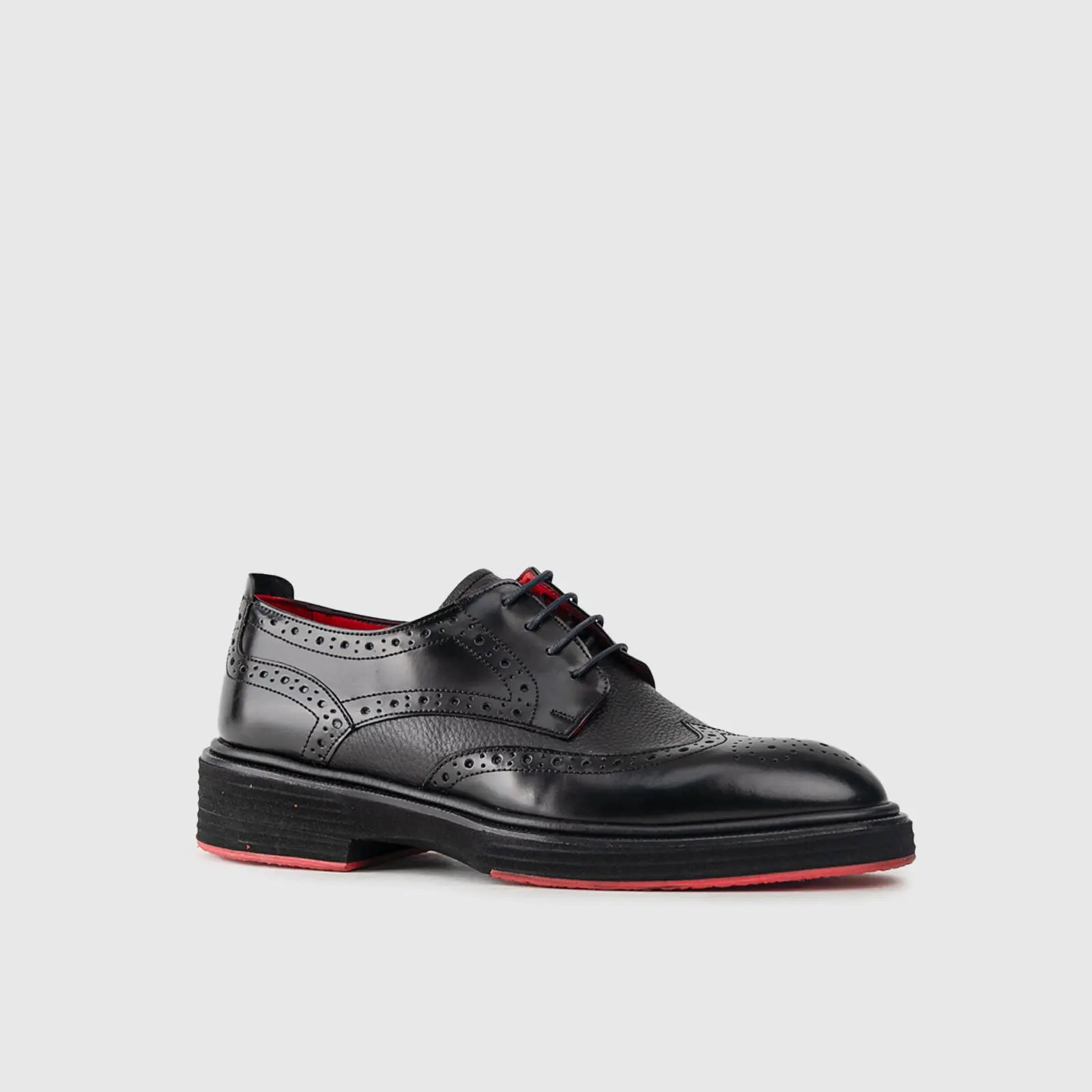Chunky Sole Dress Oxfords 4116 Black Oxfords | familyshoecentre