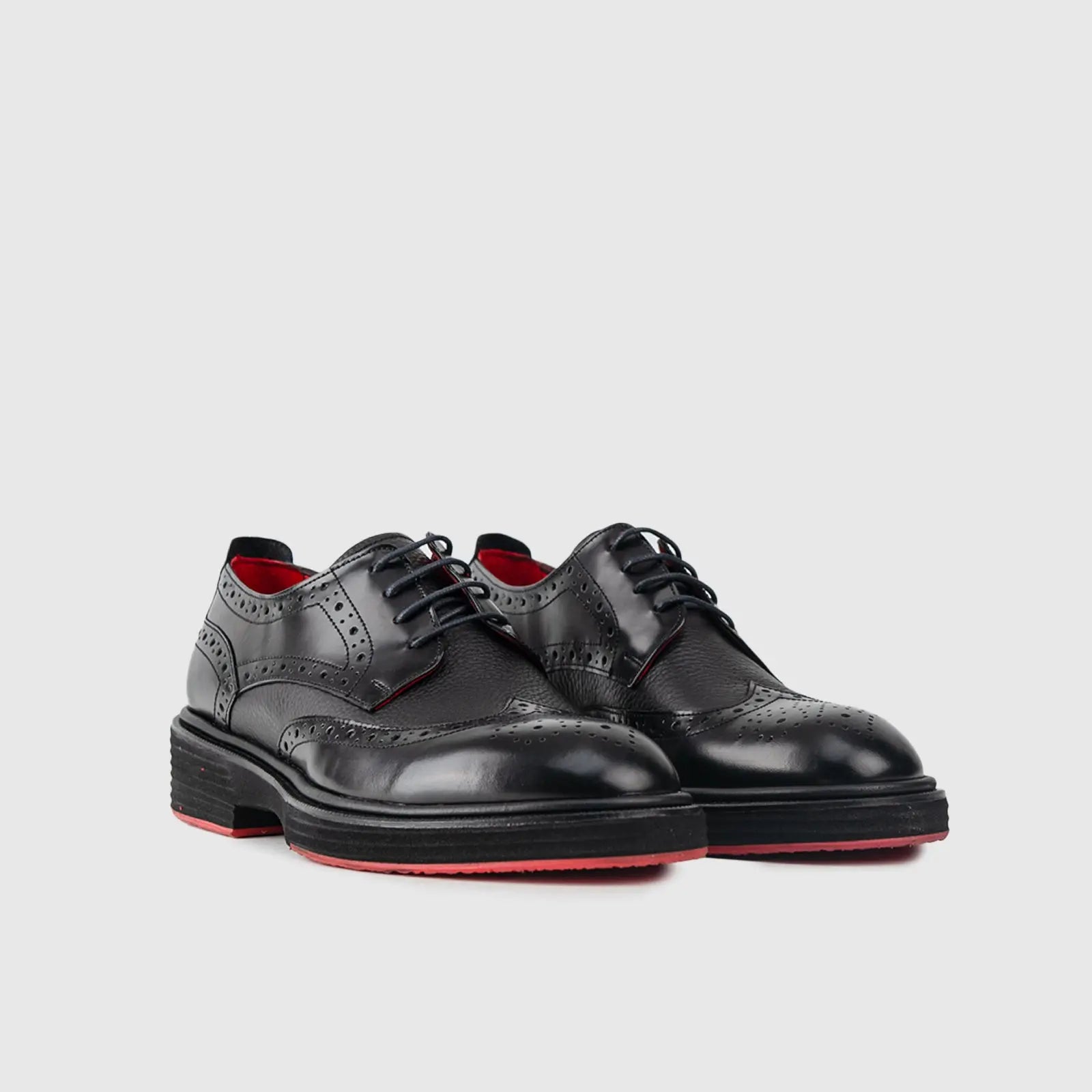 Chunky Sole Dress Oxfords 4116 Black Oxfords | familyshoecentre