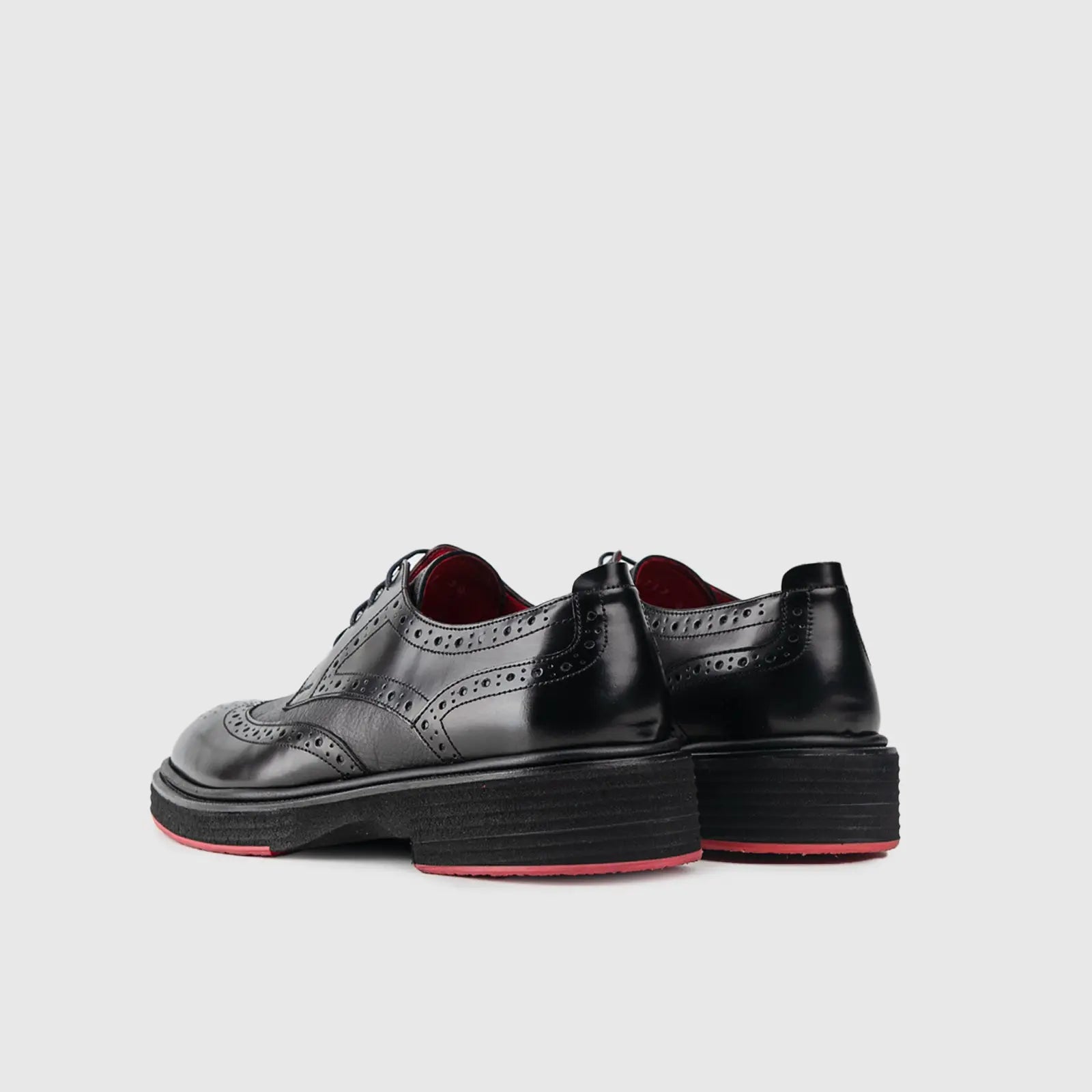 Chunky Sole Dress Oxfords 4116 Black Oxfords | familyshoecentre