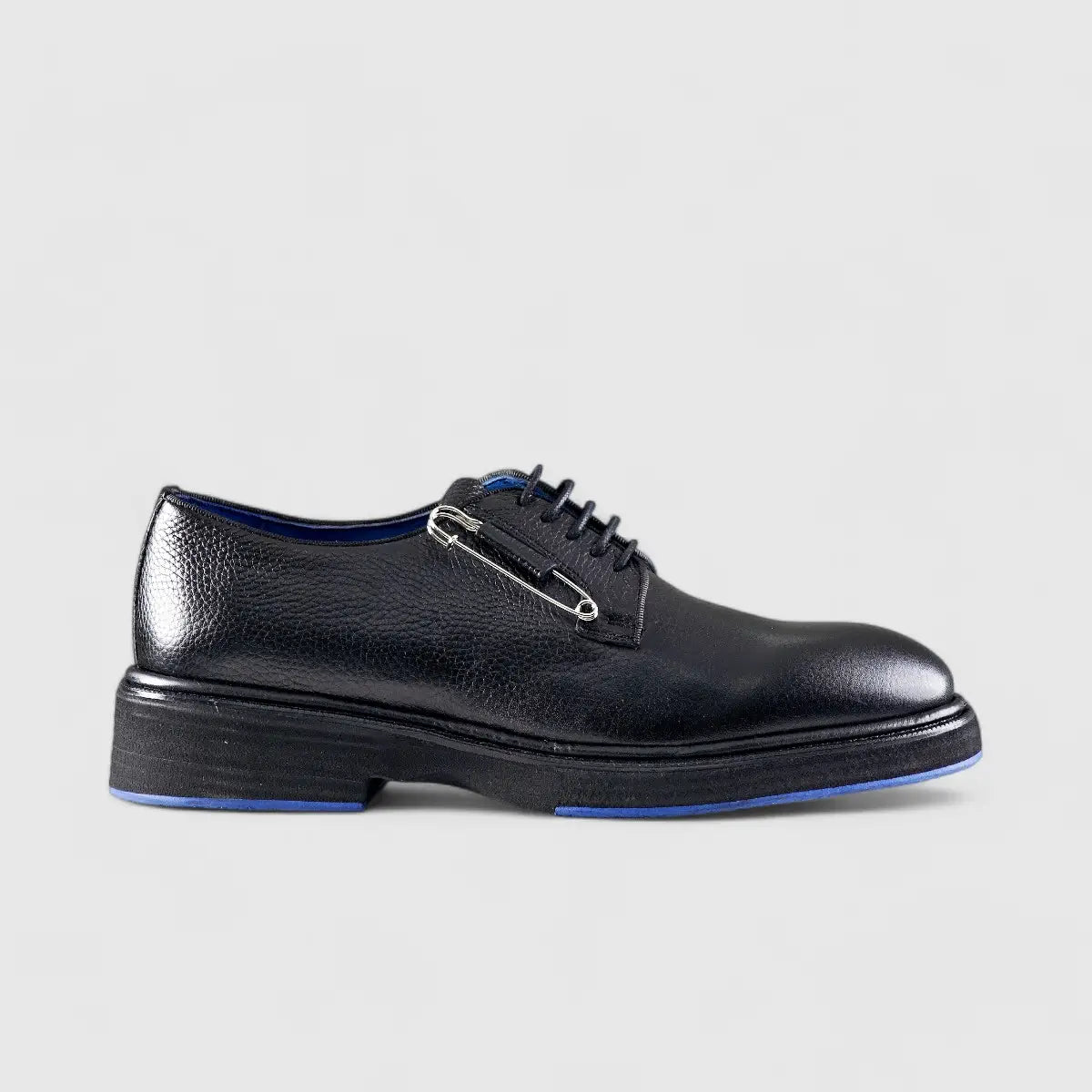 Chunky Sole Dress Oxfords Black Floater Blue Sole 0218 FC26 Oxfords | familyshoecentre