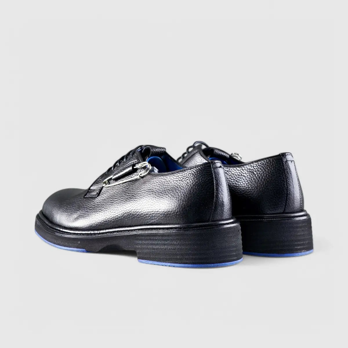 Chunky Sole Dress Oxfords Black Floater Blue Sole 0218 FC26 Oxfords | familyshoecentre