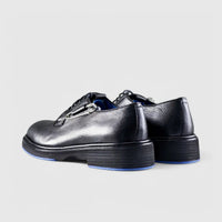 Chunky Sole Dress Oxfords Black Floater Blue Sole 0218 FC26 Oxfords | familyshoecentre