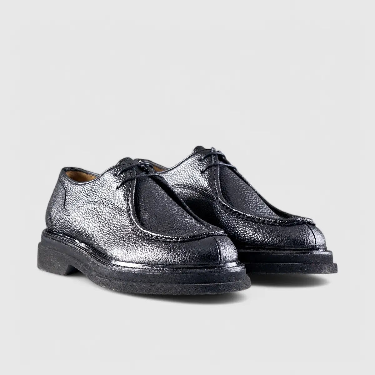 Chunky Sole Dress Oxfords Black Floater 0488 FC30 Oxfords | familyshoecentre