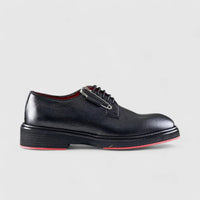 Formales Men's Chunky Sole Dress Oxfords Black Floater Red Sole 0218 FC27 Oxfords | familyshoecentre