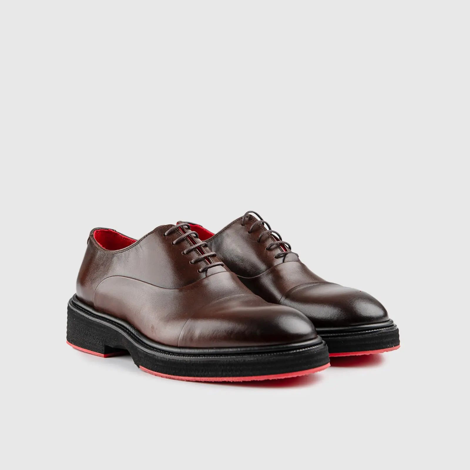 Chunky Sole Dress Oxfords Brown 0238 Oxfords | familyshoecentre